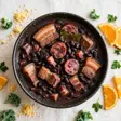 feijoada with ribs and farofa